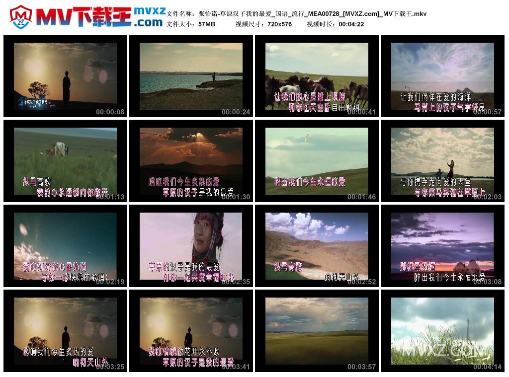 张怡诺-草原汉子我的最爱_国语_流行_MEA00728